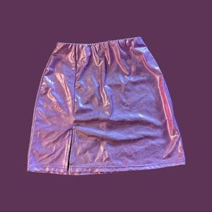 Pink metallic skirt